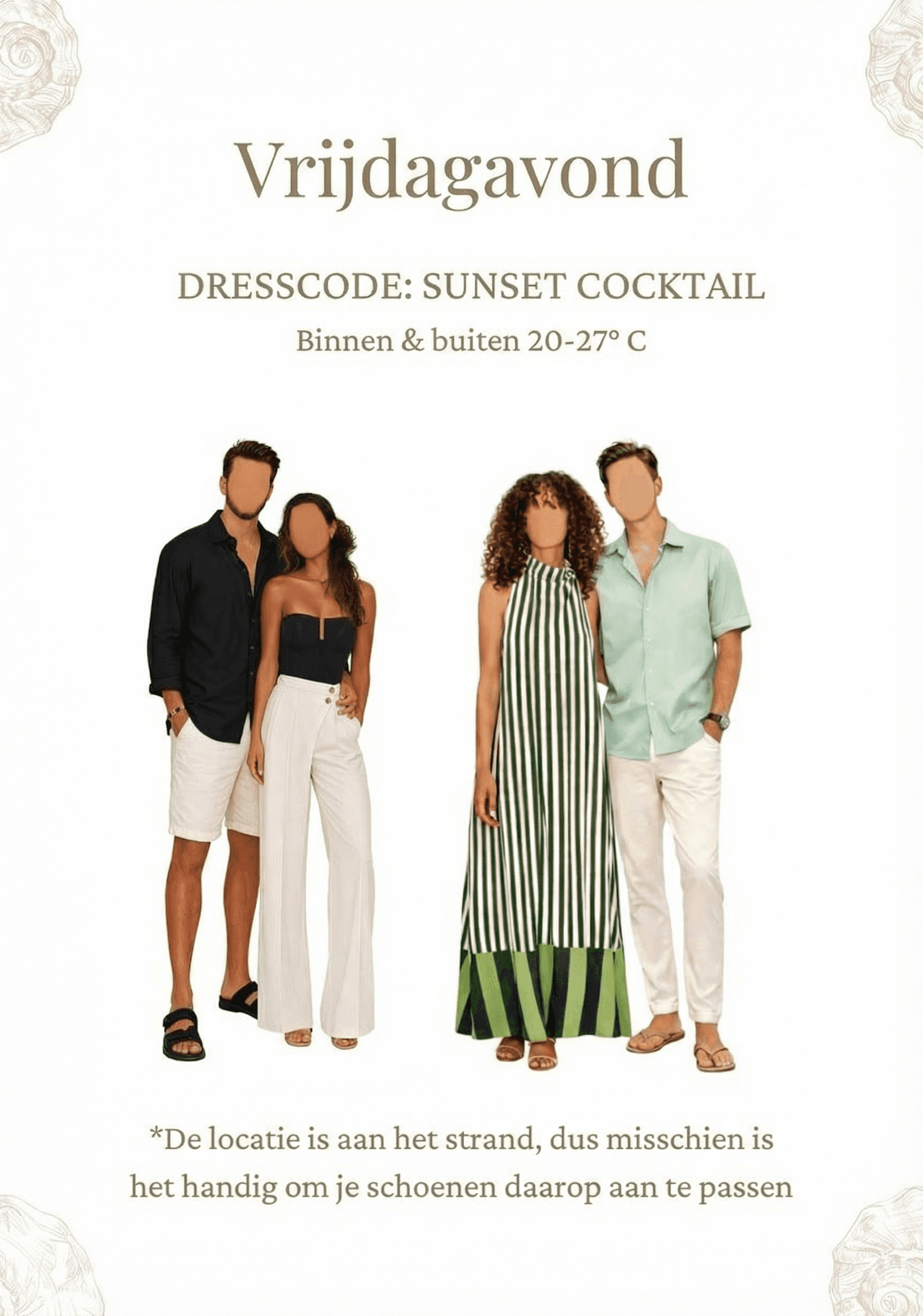 Dresscode voor vrijdagavond