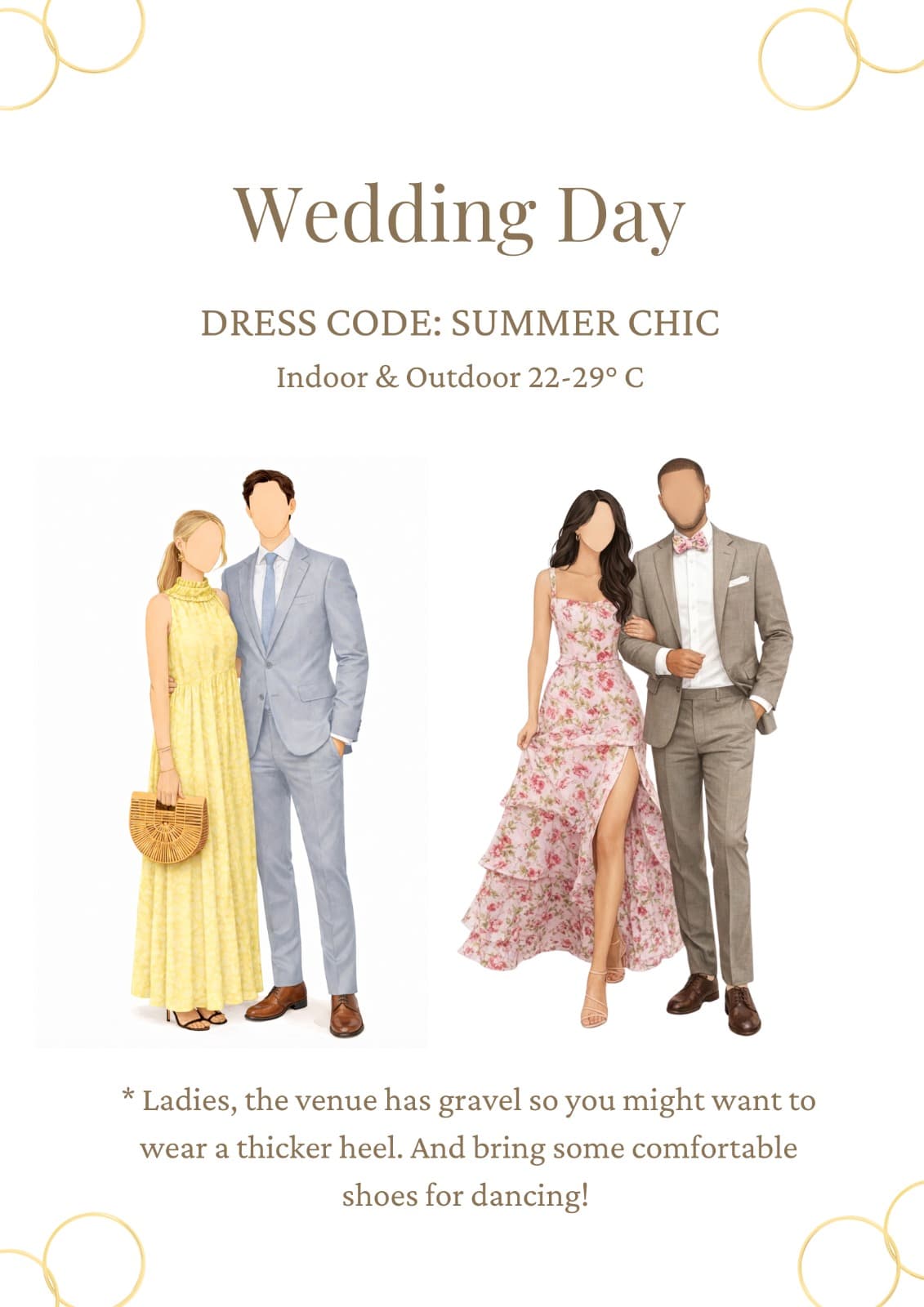 Wedding day dress code